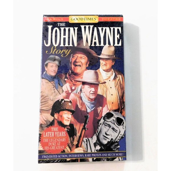The John Wayne Story The Later Years VHS Sealed Goodtimes 1994 - Picture 1 of 3